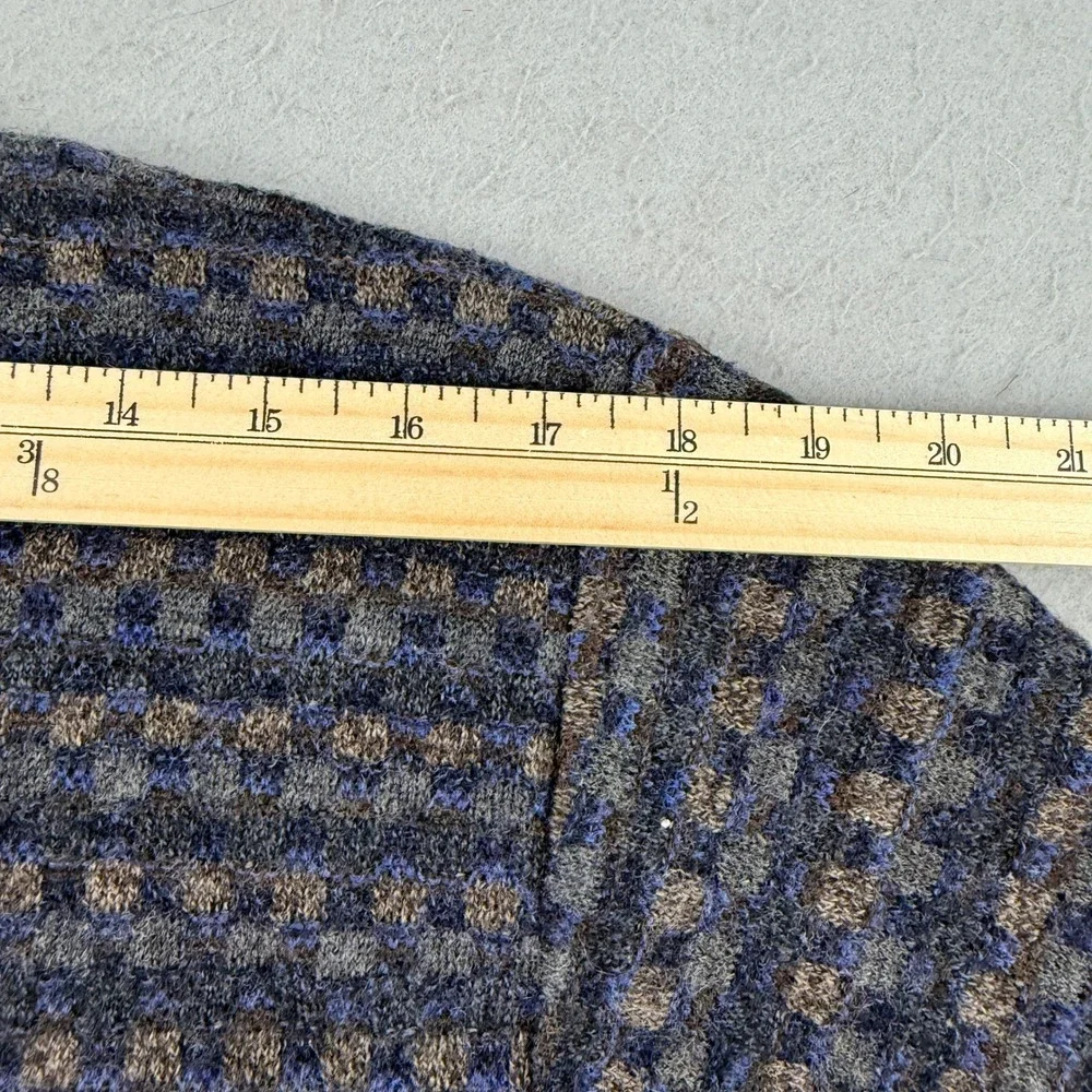 Vintage Tricots St Raphael Merino Wool Sweater Large (Med) Uruguay 80s Geometric